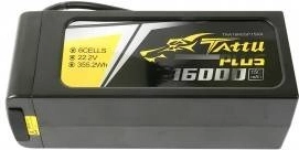 batteria lipo tattu plus 16000 mah 22,2 v 15c 6s con connettori as150 e xt150