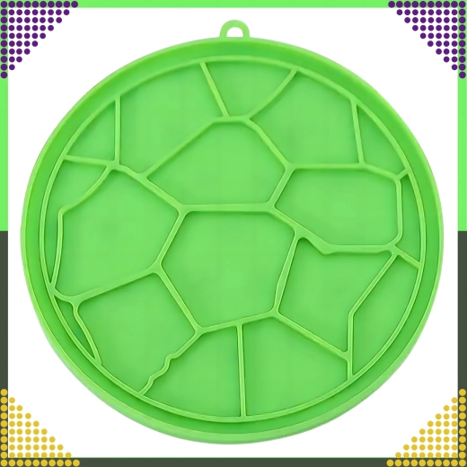 Tappetino leccapappa in silicone per cani e gatti verde