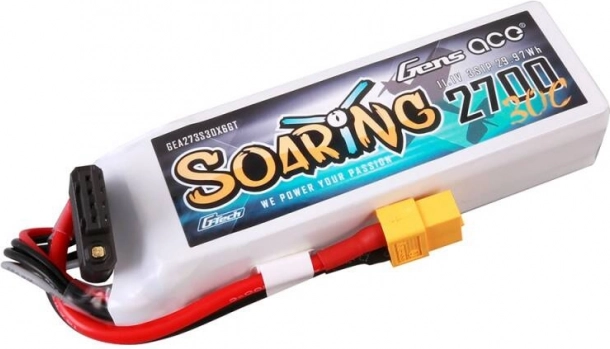 Gens Ace G‑Tech Soaring 2700 mAh 11,1 V 30C batteria LiPo 3S