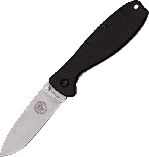 ESEE Zancudo Pocket Knife, 7.7 cm, stonewash, black, FRN