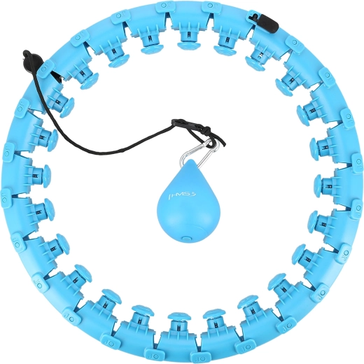 HMS smart massage hoop with weight, blue