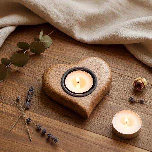 Forme de cœur romantique