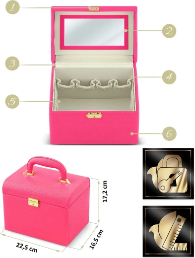 Secure lock and sturdy handle