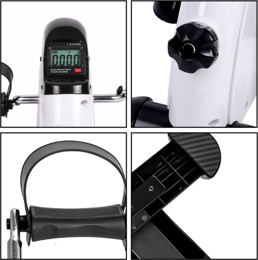 Non-slip pedals and stable base