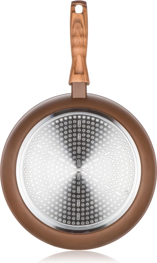 Inductiebodem voor gelijkmatige verwarming