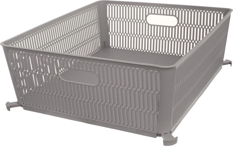 Panier de rangement empilable Nesta, gris