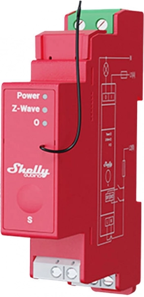 Shelly Qubino Pro 1PM relé na DIN lištu