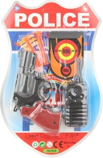 Police set for kids – toy gun with accessories (5 pcs)