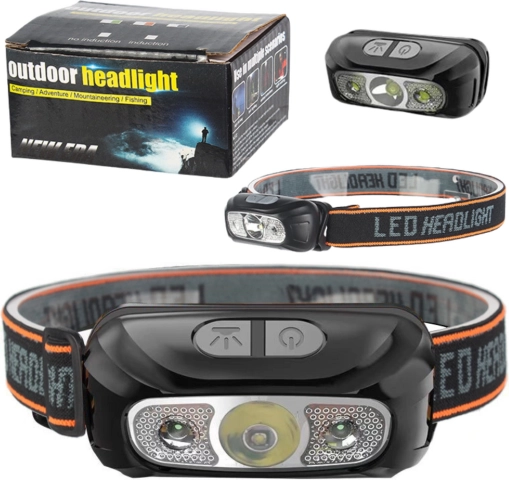 Waterproof LED Headlamp, 6 Lighting Modes