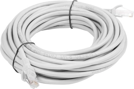 Patch Cable Cat.5e 20 m UTP Gray – FLUKE Tested