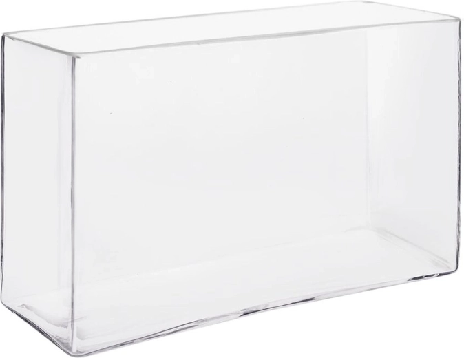 Klar glasvase 24,5 × 8 × 15,5 cm