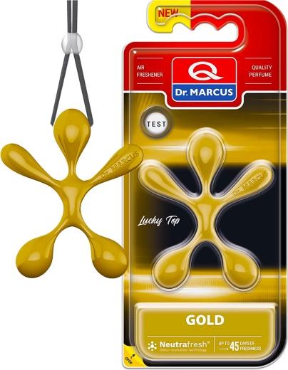 Dr. Marcus Lucky Top Gold car air freshener