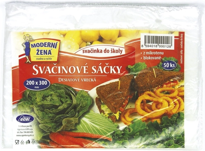 Sacchetti per snack 20 × 30 cm, 50 pz
