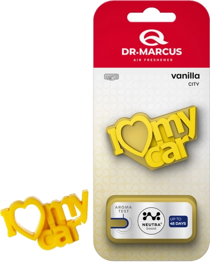 Deodorante per auto Dr. Marcus City I Love My Car Vanilla
