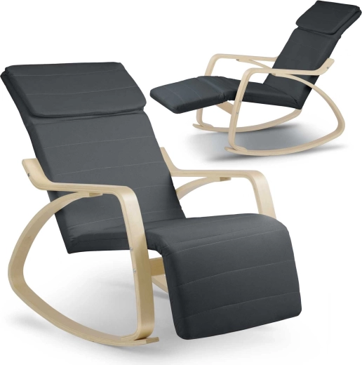 Suzi rocking lounge chair, grey - 1 piece