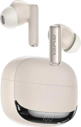 Awei TA19 ANC draadloze TWS Bluetooth 6.0 oordopjes beige