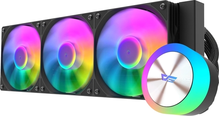DarkFlash DG360 dissipatore a liquido per CPU 360 mm ARGB nero