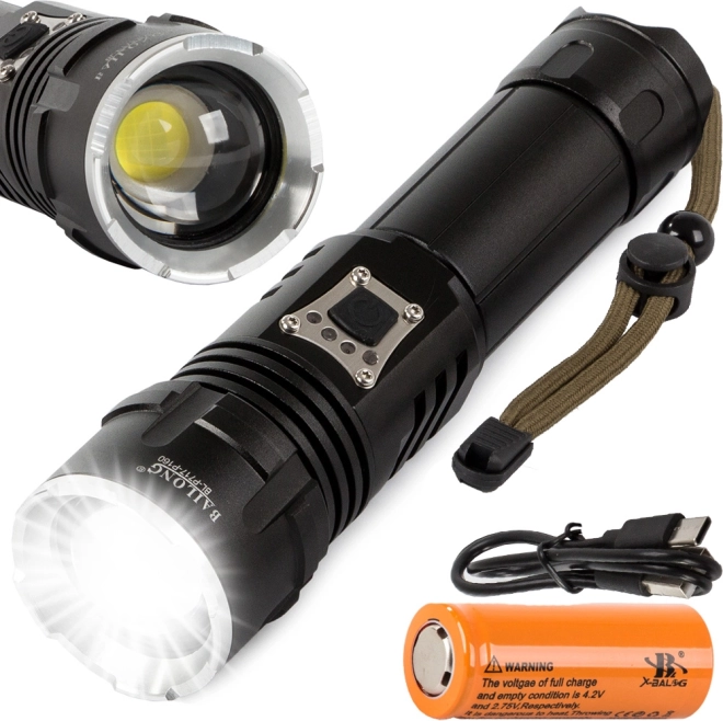 Military Tactical Flashlight with LED Cree XHP160