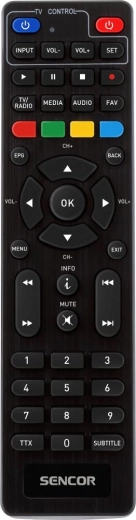 Sencor learning remote control for set-top box