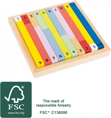 Educational Colorful Table SMALL FOOT from FSC Wood