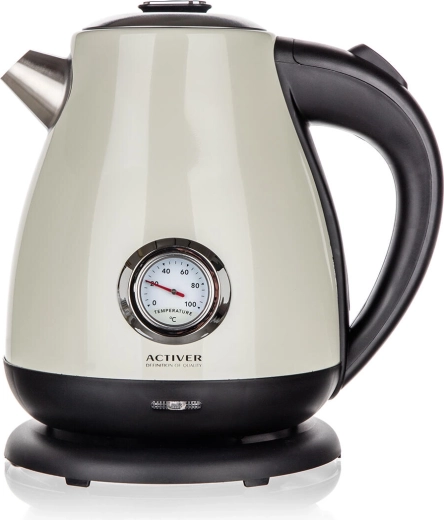 Integrated analog thermometer for precise control