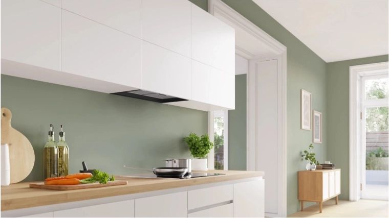 Design épuré grâce à l’intégration dans le meuble