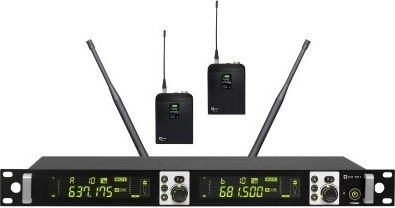 Set microfonico wireless Avtek con due trasmettitori bodypack