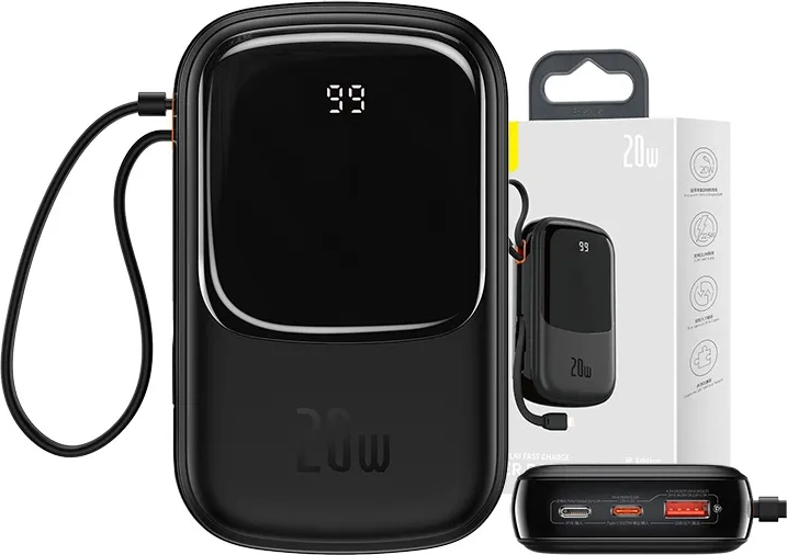 Power Bank Baseus Qpow Pro with 20,000 mAh Capacity and 20 W Fast Charging