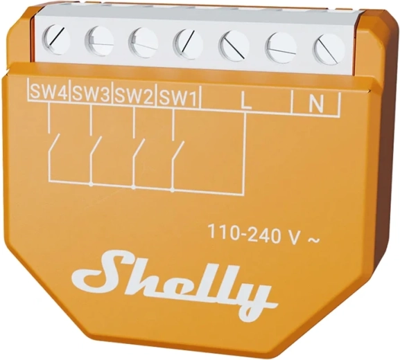 Shelly Wave i4 LR module d’entrée intelligent Z‑Wave