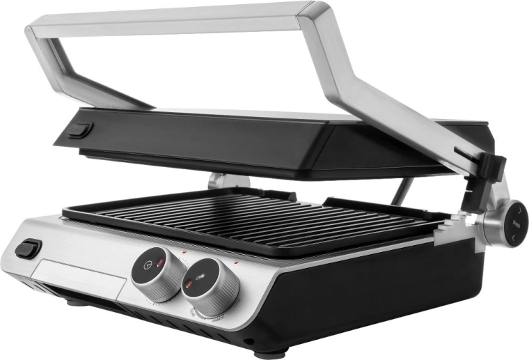 Three positions for versatile grilling