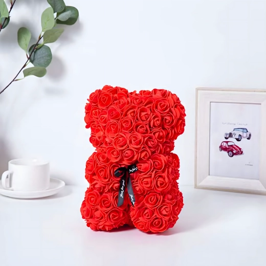 Rose assemblate a mano in resistente schiuma