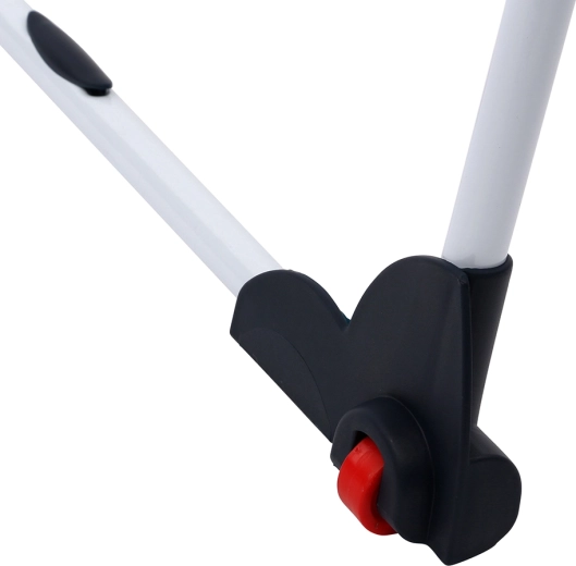 Durable steel construction with safety lock