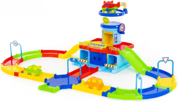Luchthaven Play City met baan voor kinderen vanaf 3 jaar