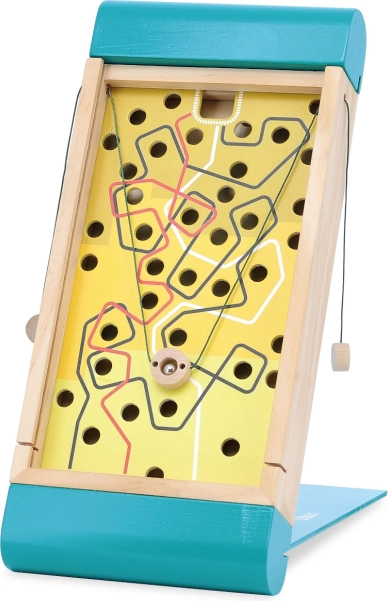 Vilac labirinto 2 in 1 – gioco di equilibrio in legno per allenare la destrezza