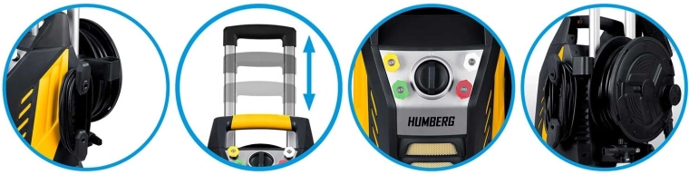 Slangetromle og teleskophåndtag for nem håndtering