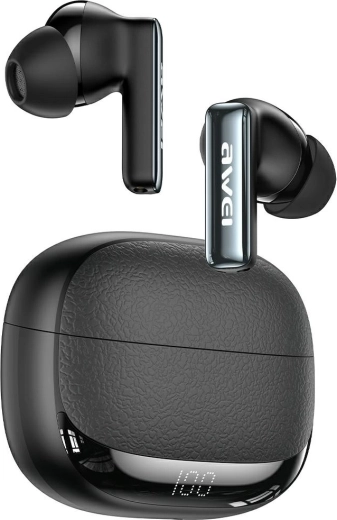 Awei TA19 ANC brezžične Bluetooth slušalke črne