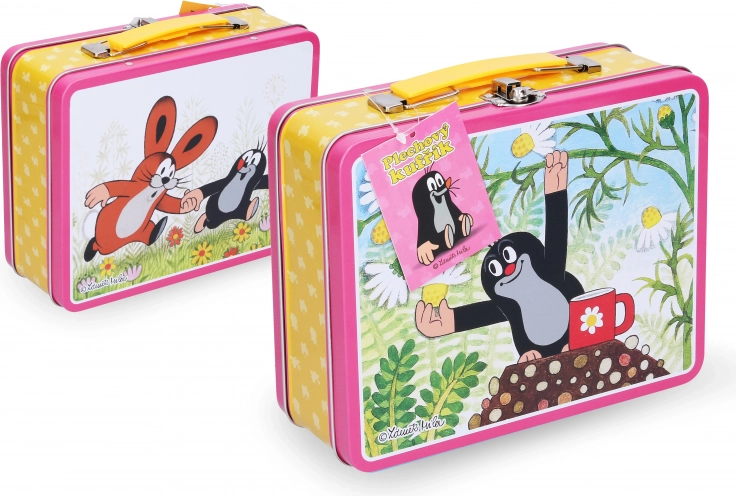 Tin Suitcase Little Mole Pink for Children