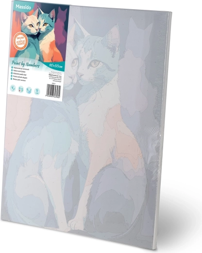 Tela prestampata con aree numerate