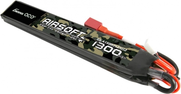 Batteria Lipo Gens Ace per airsoft con forma a sella