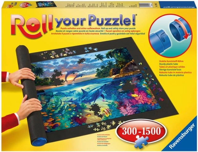 RAVENSBURGER tappetino arrotolabile per puzzle 300–1500 pezzi (110 × 66 cm)