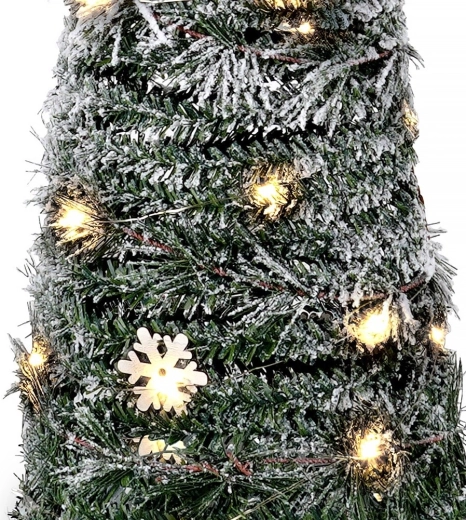 Luce calda con 40 LED e funzione timer