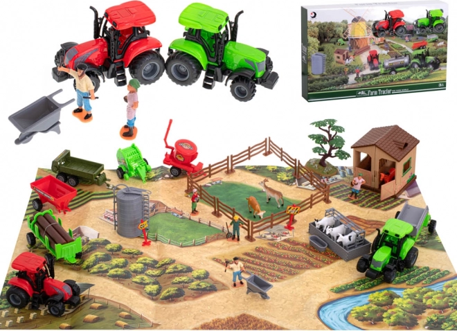 Farm with Animals and Machines, 49 pcs – Play Set for Kids