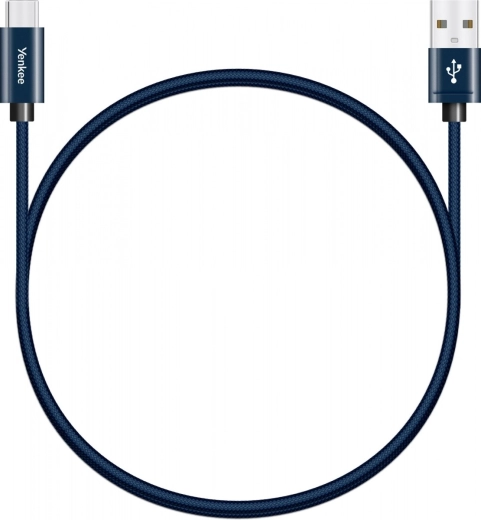Textile USB-A 2.0 / USB-C cable 3 A, 480 Mb/s