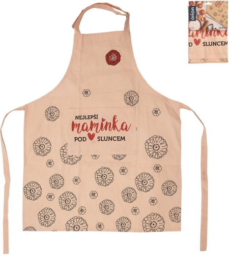 Tablier de cuisine en coton avec impression « Meilleure maman »