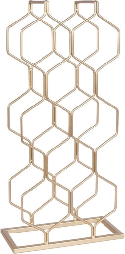 Struttura metallica stabile con finitura dorata