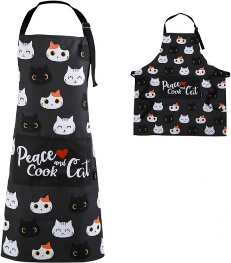 Apron in a Tube with Kitten Motif