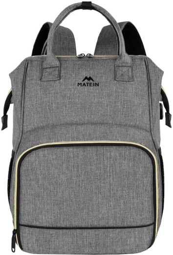 Zaino Matein per laptop e pranzo 15,6'' USB grigio
