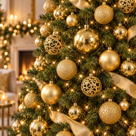 Verschillende oppervlakken in elegant goud