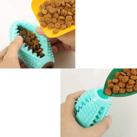 Treat dispenser for motivation and slower feeding