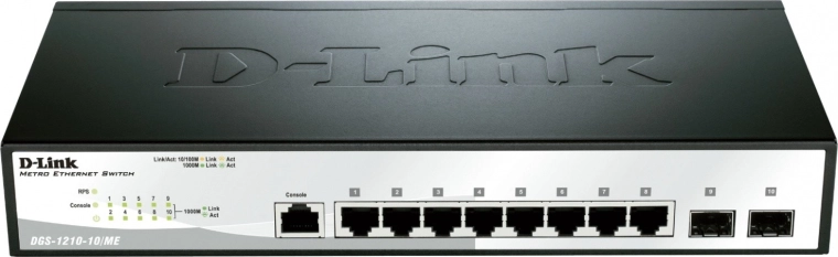 D-Link DGS-1210-10/ME/E managed Gigabit switch
